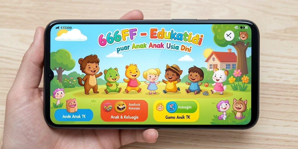 Tampilan antarmuka pengguna yang ceria dan interaktif dari 666FF.