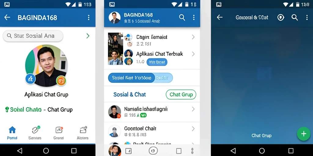 Tampilan antarmuka <strong>BAGINDA168</strong> yang menarik untuk obrolan grup.