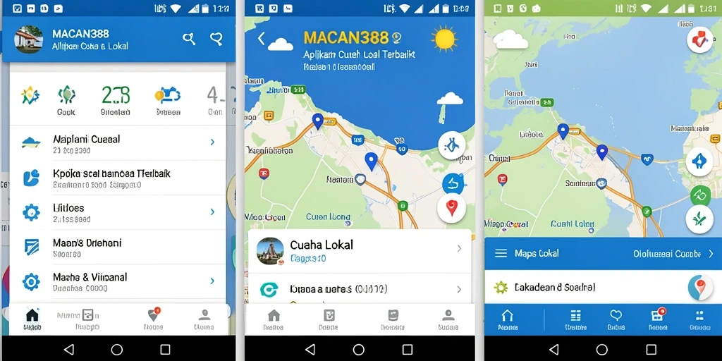 Tampilan antarmuka MACAN388 yang informatif dan mudah digunakan untuk Cuaca Lokal.