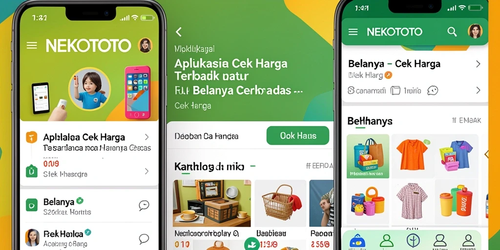 Tampilan antarmuka aplikasi NEKOTOTO untuk cek harga barang.