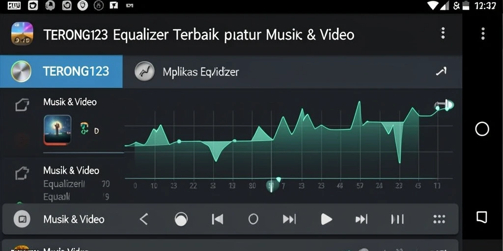 Tampilan antarmuka aplikasi TERONG123 yang intuitif untuk pengaturan Equalizer.