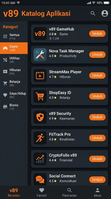 Temukan Aplikasi Populer di v89 - Hub Unduhan Terlengkap